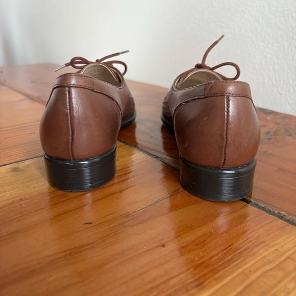Trotters Oxford Loafers Lizzie Herringbone 6.5N Women’s Leather Shoes Old Money - Picture 5 of 7